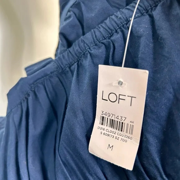 NWT Loft Navy Blue Maxi Dress - Picture 6 of 7